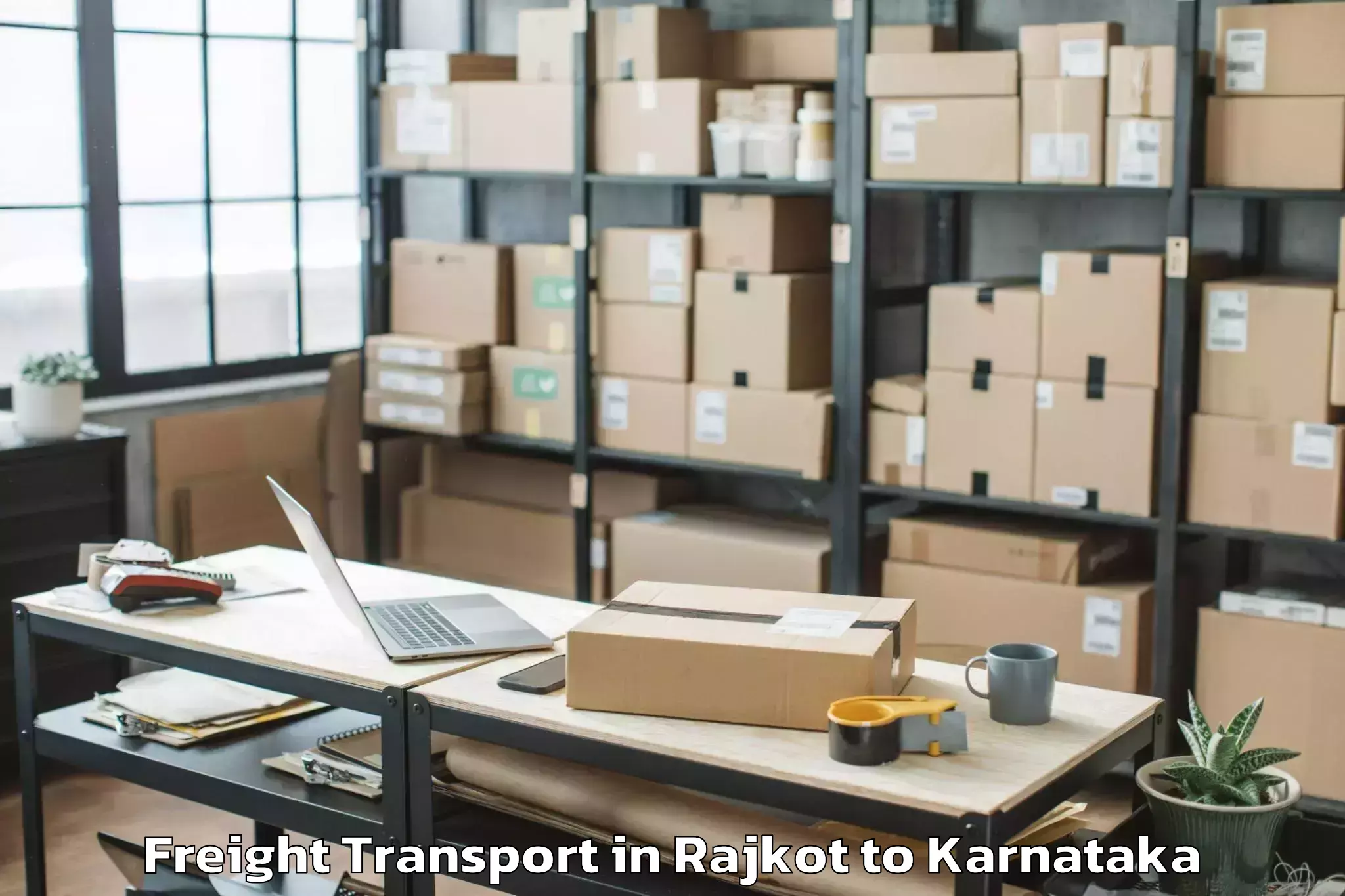 Expert Rajkot to Central University Of Karnatak Freight Transport